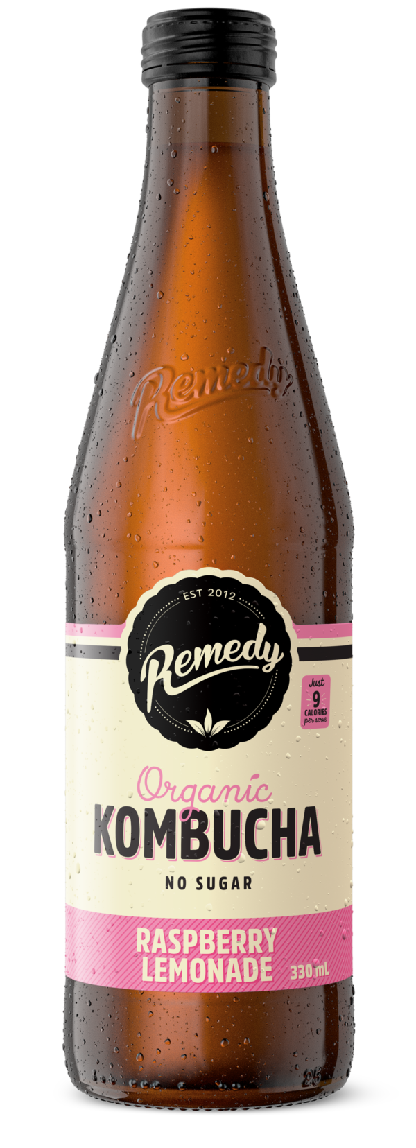 Raspberry Lemonade Organic Kombucha 330mlx12