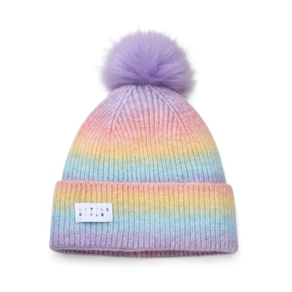 Little Curls Satin Lined Knitted Beanie Hat