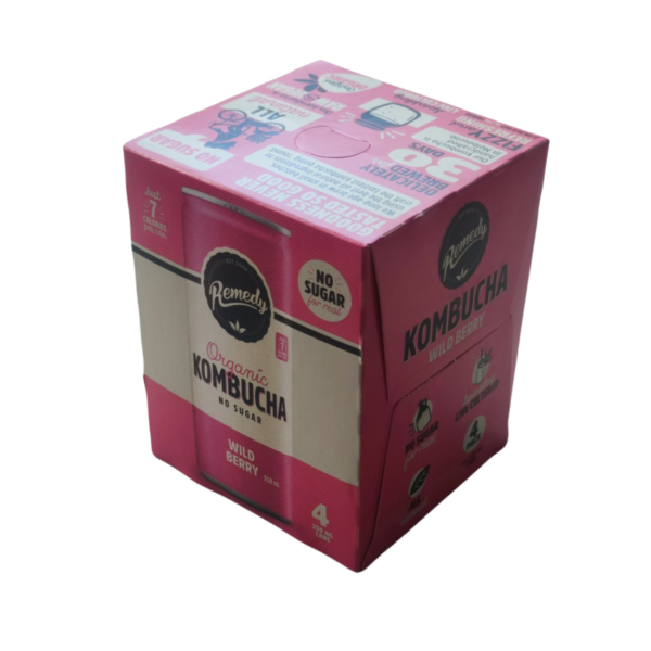 Wildberry Organic Kombucha 4-pack - Image 3